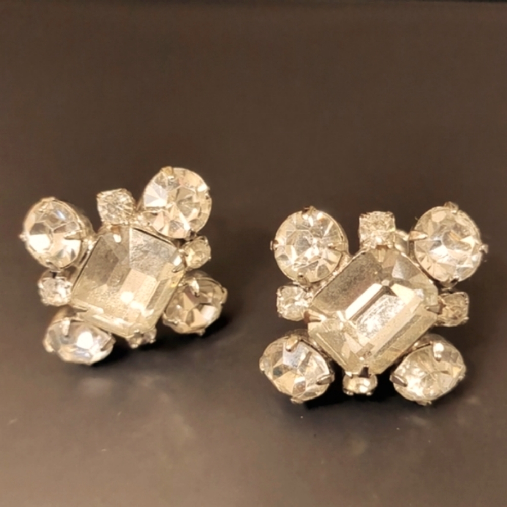 VINTAGE Crystal Earrings